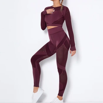La mujer Perfecta conjunto de yoga de la Aptitud Deportiva Trajes de GIMNASIO tela de Yoga Camisetas de Cintura Alta Running Leggings Pantalones de Entrenamiento Camisetas Tops Sujetador