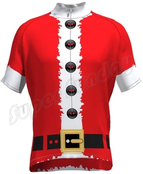 La navidad Jersey de Ciclismo de Santa Claus Red Riding Camisa de Año Nuevo Regalo de Bicicletas Camisetas Bicicleta ropa Deportiva de Envío Gratis SANTA3