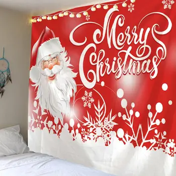 La navidad Tapiz de Navidad Patrón de Tapzi para Colgar en Pared Para la Decoración del Hogar Sala de estar Dormitorio de Arte de Pared de Gran tamaño