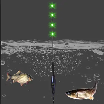 La nueva Smart Pesca de Luz LED de Flotación Equipos Incluyendo la Batería de la Pesca de la Noche Lazo de Detección de Gravedad Chip Tapón de Accesorios