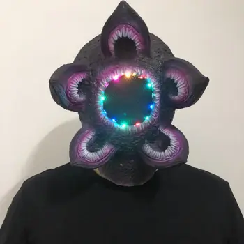 La película de las Cosas más extrañas Demogorgon Cosplay Máscara LED de Látex Fiesta de Halloween Props Heltmet