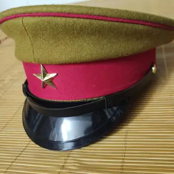 La segunda guerra mundial el Ejército Japonés Oficial de la Lana de la Visera del Gorro Amarillo Sombrero Militar Para la Recolección de Cosplay