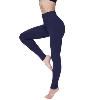 Las mujeres de la Cintura de la Barriga de Control de Polainas de Compresión Alta de la Cintura de los Deportes Pantalones de Yoga Ejercicios Adelgazar Sólido Polainas de Más Tamaño