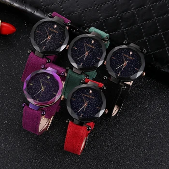 Las Mujeres Relojes De Lujo De La Marca Famosa Cagarny De Cuarzo Reloj De Pulsera De Mujer Impermeable Vogue Púrpura De Cuero Relojes Mujer Relojes De Señoras