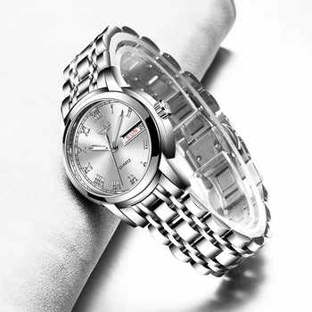 Las mujeres Relojes Simple de Acero Inoxidable Reloj LIGE Moda Casual Reloj de las Mujeres del Deporte de la prenda Impermeable reloj de Pulsera de las Señoras de Relogio Feminino