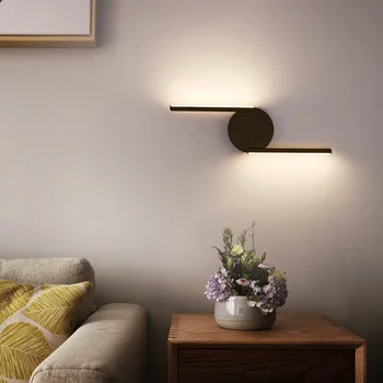 LED de la Pared de la Habitación de la Lámpara Nórdicos simplicidad apliques para el dormitorio, sala de estar pasillo espejo estudio de la lectura de la Iluminación interior Luminarias