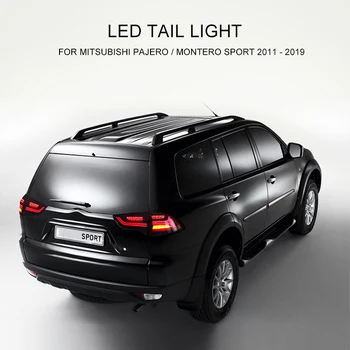 LED luz trasera para Mitsubishi Pajero / Montero Sport 2011-2019 Izquierda Derecha Luz trasera LED Luz de marcha atrás Secuencial de Inflexión de la Señal