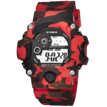 LED Reloj deportivo para Hombres militares Impermeable Altímetro Brújula Reloj de Pulsera Cronógrafo de Pesca Barómetro Podómetro Reloj Masculino