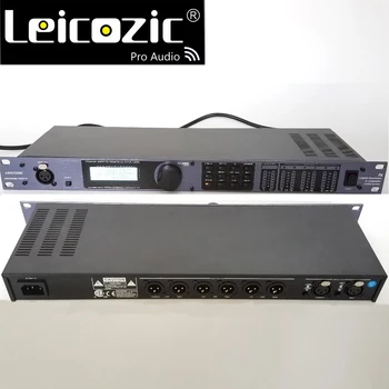 Leicozic PA 2in6out driver rack procesador de audio profesional para el control de altavoces procesador digital pro de gestión de altavoces