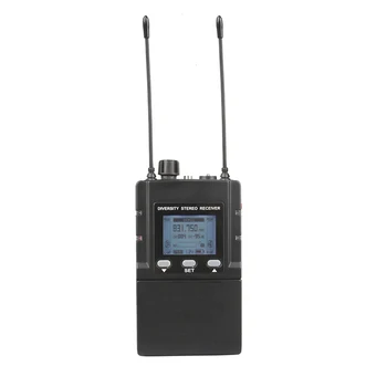 Leicozic Stereo In-ear Monitor Receptor de Petaca En el Oído del Sistema de gama Alta Sistema de Monitoreo Inalámbrico de 512 524MHz /830-842MHz