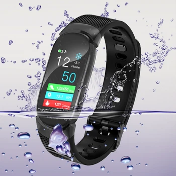 LIGE Nuevo reloj inteligente de oro de las Mujeres de los Hombres de la Frecuencia Cardíaca Presión Arterial Podómetro reloj de los deportes de fitness tracker Para IOS, Android smartwatch