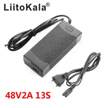 LiitoKala 13S 48V 2A batería de Litio-ion cargador de 5.5*2.1 mm Universal 54.6 V 2A AC DC Adaptador de fuente de Alimentación