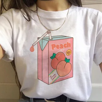 Lindo de la Historieta de la Moda de las Mujeres T-Shirt Harajuku Kawaiii Impreso Tops Camiseta Divertida Femenino de Verano camisetas Ropa de Mujer