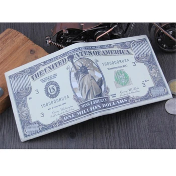 Lindo USD Dólar de Cartera Para los Niños Hijos de los Hombres de Cuero de la PU Bolsa de Dinero Regalo de la Novedad Adolescentes Estudiante Bolso de las Mujeres Masculinas de la Bolsa de Monedas