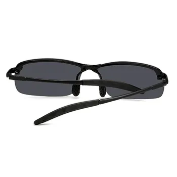 Los hombres de la Vendimia del Coche de la Aleación de la Mitad de las gafas sin Montura Gafas de sol Polarizadas Clásico Retro de la Marca de gafas de Sol de Conducción Tonos Para Hombres, Mujeres Accesorios