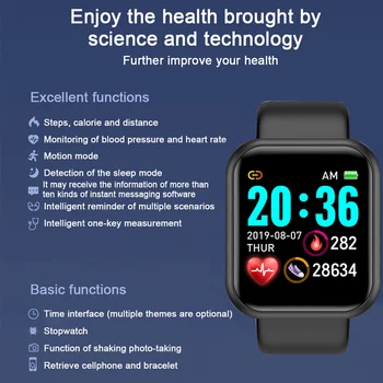 Los hombres de los Deportes de la Pulsera de la Presión Arterial Frecuencia Cardíaca Bluetooth Fitness Tracker Reloj de las Mujeres Android ios Reloj Inteligente Niño de Regalo 2021