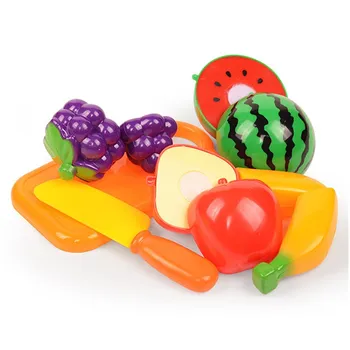 Los niños de la cocina juguetes de frutas y verduras de Plástico juguetes de corte co fruto de juguete Juego de fantasía de comida pizza kitchen juguetes de niños