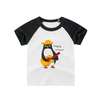 Los niños de las Niñas Camiseta de Verano de Bebé de Algodón Tops Niño Camisetas Ropa de Niños Ropa de dibujos animados camisetas de Manga Corta ropa Casual 2020