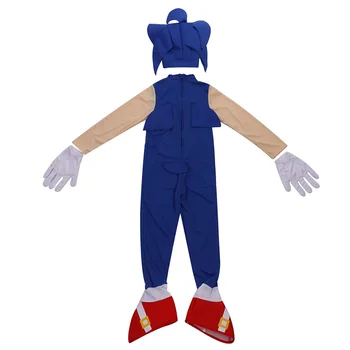 Los Niños De Sonic The Hedgehog Traje De Cosplay Disfraces De Halloween Para Los Niños De La Fiesta De Carnaval Traje De Vestir