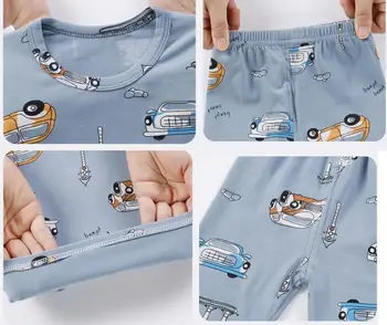 Los niños del Otoño Pijama Conjunto de Ropa de dibujos animados de Niños Niñas ropa para dormir, Trajes de Niños de manga Larga Top + Pantalones de Bebé Ropa de Bebé a Casa