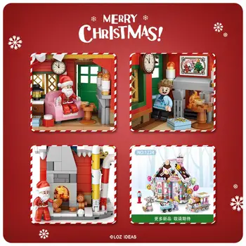 LOZ mini patio de ladrillo de bloque de los componentes están montados DIY juguetes para niños de 3 d vista modelo de regalos de Navidad