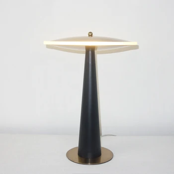 Lámpara de Escritorio LED de oro moderna lámpara de Mesa, Lámpara de mesa LED de Luz de color cálido de la noche la luz de la decoración de la lámpara apartamento de la lámpara