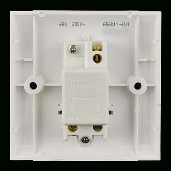 Lámpara de pared Empuje el Interruptor de Un Solo Cable de Control del Interruptor de cable de tracción Interruptor de la Luz 6A