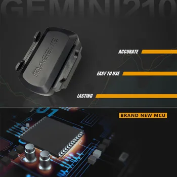 MAGENE gemelos 210 S3 + sensor de Velocidad ant + Bluetooth para Garmin Británico de la rueda de la calculadora
