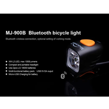Magicshine Bicicleta Luz Delantera Bluetooth Linternas Para Bicicletas Linterna de LED de la Bicicleta de Carga USB 18650 de la Batería Accesorios de bicicletas
