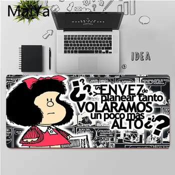 Maiya De Calidad Superior De La Niña Mafalda Única Del Escritorio De La Almohadilla De Juego Alfombrilla De Envío Gratis Gran Cojín De Ratón De Los Teclados De Mat