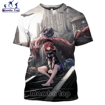 Mamba superior 3D Anime de Touhou Project Camiseta Hentai vampiresa Flandre Scarlet Japón los Hombres de la T-shirts Senpai Divertido Mujeres Hombres Camiseta