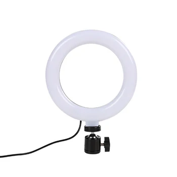 MAMEN LED Selfie de 6 pulgadas Anillo de Luz de 16cm de Vídeo de la Fotografía de Estudio Para Youtube Belleza Llenar de Luz de la Lámpara, Con Trípode de Maquillaje Enchufe USB
