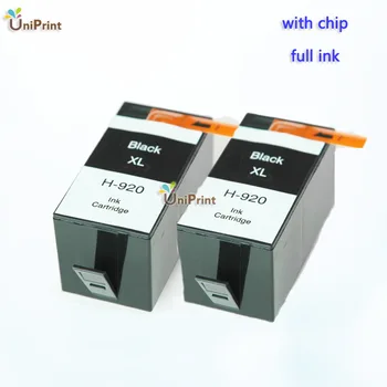 Marca 2pk 920XL Negro compatible de los cartuchos de Tinta Para HP OfficeJet 6000 6500 6500a 7000 7500a impresora MOSTRAR el NIVEL de TINTA