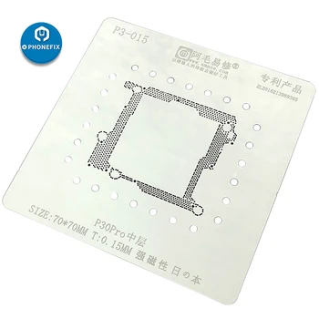 Marco medio BGA Reballing Plantilla Plantilla de Soldadura de la Placa Lógica BGA Partes para Huawei P30 Pro de Estaño de la Siembra Net