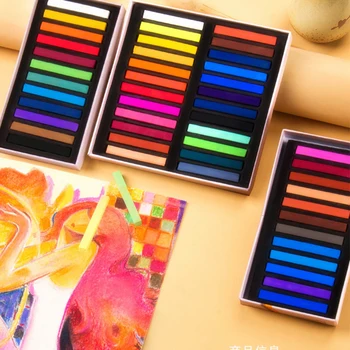 Marie de la Pintura, Lápices de colores Pasteles Suaves 12/24/36/48 Colores/Set Arte Set de dibujos de Tiza de Color Lápiz Cepillo de Papelería para los Estudiantes