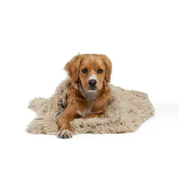 Mascota de peluche mat doble manta de pet cabellos de oro de gran tamaño mediano y pequeño, perro, perro mat cat manta cálida y confortable