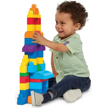 MEGA in bloque 80pcs Primeros Constructores del GRAN Edificio de la Bolsa a los Niños a Desarrollar la Inteligencia de Construcción de Juguetes de Juguetes Mattel Juego de DCH63