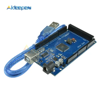 MEGA2560 MEGA 2560 R3 ATmega2560-16au mega CH340 CH340G Junta Con Cable USB Compatible Para Arduino