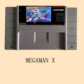 Megaman X 46 Pin de 16 Bits, Gris de la Tarjeta de Juego Para USA NTSC Jugador de Juego