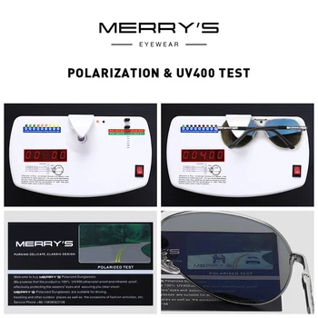 MERRYS de DISEÑO de los Hombres Clásicos de Aluminio HD polarized Gafas de sol Piloto de Aviación Marco Para la Conducción de la Protección UV400 S8725