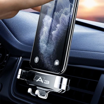 Metal Titular del Teléfono Navegación del Coche del Teléfono Móvil Titular de Soporte Para Audi A3 A4 A5 A6 A7 A8 de los accesorios del coche