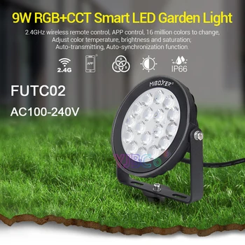 Miboxer 9W RGB+CCT Smart LED de Luz de Jardín FUTC02 AC100~240V IP65 Impermeable led al aire libre de la lámpara de Iluminación de Jardín