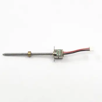 Micro 10mm Motor paso a paso de 5V 2 fase 4 cable Mini paso a Paso Largo de Precisión Lineal tornillo Tuerca deslizante