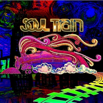 Midnight soul train de luz colorida de la música de DJ telón de fondo de Alta calidad de impresión del Equipo parte de la foto de fondo del estudio