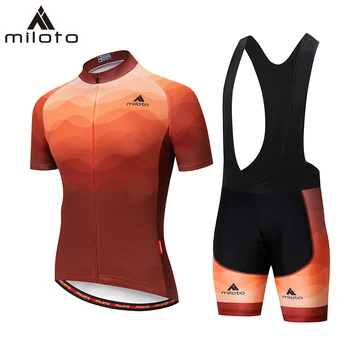 MILOTO jersey de ciclismo conjunto de 2019 MTB bicicleta Bicicleta Transpirable pantalones cortos de la Ropa Ropa Ciclismo Bicicleta de triatlón uniforme ciclismo