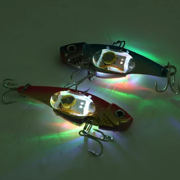 Mini Luz LED de la Pesca con Señuelos Iluminando Realista Forma de Pescado Cebo de Pesca de la Profunda Caída de la Pesca Submarina Luz de Atracción Señuelo