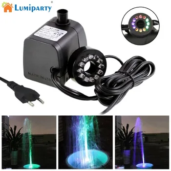Mini Sumergible de la Bomba de Agua con la Luz del LED para Acuarios de Peces KOI Estanque de la Fuente de la Cascada de luz bajo el agua del estanque de Iluminación