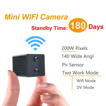 Mini Wifi de la Cámara HD 1080P Visión Nocturna Micro Cam Cuerpo de Detección de Mini Videocámara PIR Apoyo de 128 gb Tarjeta de