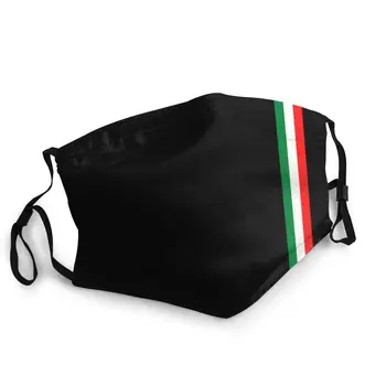 Minimalista Bandera De Italia Italia Lavable Adulto Boca De La Máscara De Cara Clásico Diseño A Prueba De Polvo Cubierta De Protección Del Respirador En La Boca-Mufla