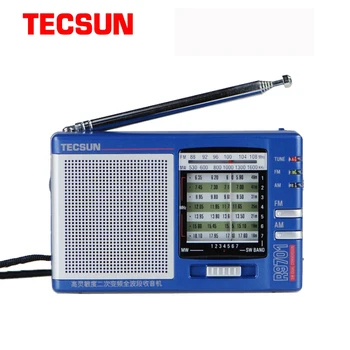 Minorista-Mayorista TECSUN R-9701 Radio FM/MW/SW Radio Multibanda Radio Receptor de Doble Conversión Externa de la Antena de la Radio Portátil